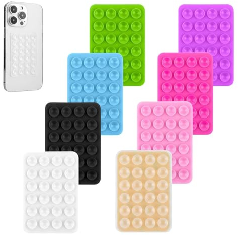 8 Pièces Ventouse Silicone Coque Adhésive Support Téléphone