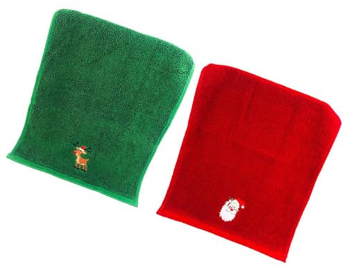 Pleayietoopiatiey Serviettes de toilette de Noël, cadeau décoratif de Noël, motif de décoration de Noël pour femmes et hommes, jolie serviette de lavage pour la maison, la salle de bain, les