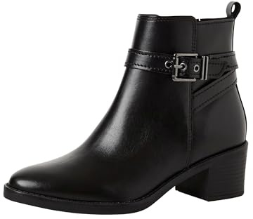 MARCO TOZZI Bottines en Cuir Femme à Talon Bloc
