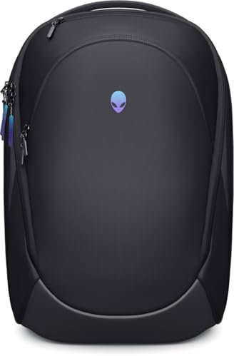 Alienware 16 Backpack - AW5625P - 21L Capacity, 3D Breathable mesh, Magnetic pocket organizers, RFID safe pocket, Weather resistant, 3D Iridescent reflective Alienware logo - Alienware Black