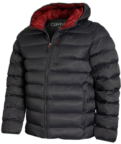 Calvin Klein Mens 2026 San Gabriel Padded Woven Jacquard Jacket
