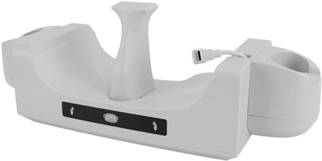SUNGOOYUE VR -Ladedock mit Kopfhörern mit LED -Indikatoren, Schneller Magnetladung, Spielkonfiguration für VR Enthusiasten, 2 Batterien Enthalten