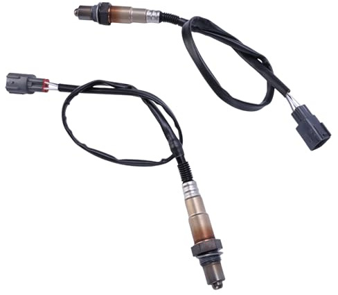 Lambdasonde O2 Sauerstoffsensor Kompatibel für Peugeot 107 Citroen C1 Aygo 1.0 Vorher + Nachher Lambdasonde Lamdasonde Regelsonde Vor Katalysator Ersetzen 0258006720 0258006721