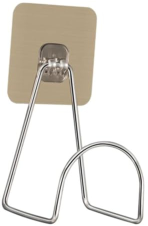 ifundom Porta Casco da Parete in Acciaio Inossidabile Autoadesivo Gancio Forte per Caschi da e Bici Supporto Sicuro e Resistente per Casco Opaco e Sicurezza Argento