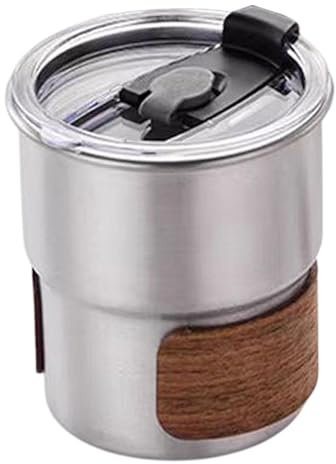 Gcljlmy Edelstahl -Tasse Kaffeetasse Wiederverwendbare Getränkewaren Edelstahl Tasse Kaffeetasse Bierbecher für Büro Camping -Fischerei BBQ