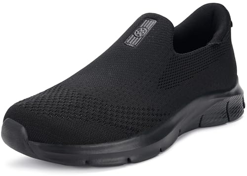 Zapatillas Sin Cordones Hombre Zapatillas Casual para Mujer,Negro,40EU