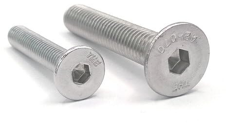 Senkschrauben Edelstahl A4 V4A DIN 7991 / ISO 10642 - Rostfrei - Innensechskant - Senkkopfschrauben (M5 x 50 mm, 50 Stück)