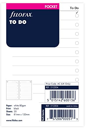 Filofax Pocket To Do