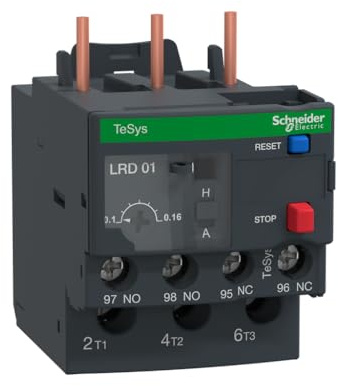 Schneider Electric TeSys LRD Überlastrelais, 3P / 160 mA, 123mm x 45mm
