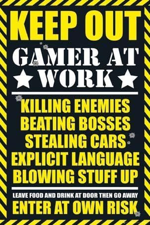 Poster Revolution Gaming Keep Out (adulte) – Maxi Poster – 61 cm x 91.5 cm