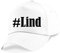 Reifen-Markt Base Cap Hashtag #Lind Größe Uni Farbe Weiss Druck Schwarz