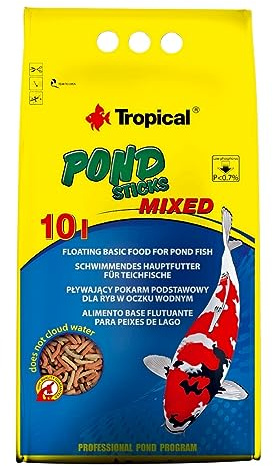 Pond Sticks Mixed 10L / 800g - Schwimmende Teichfischfutter-Sticks für Goldfische, Koi und alle Kaltwasserfische
