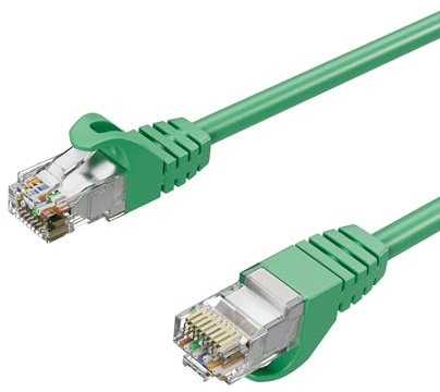 Kabelbude.eu Netzwerkkabel Ethernet LAN Patchkabel RJ45 S/FTP PIMF Cat 7 Halogenfrei - 20m - Grün