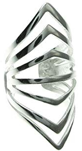 Ohrring / Ohrring / Ohrring / Ohrring, filigran, Gothic-Stil, 925 Sterlingsilber, 1 Stück