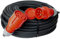 NWP CEE-Verlängerung 50m 400V 16A, Schwarz, IP44 5x2,5 mm² H07RN-F - Gummischlauchleitung, Verlängerungskabel für Baustelle, Industrie, Außenbereich