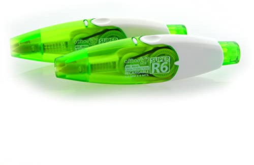 PracticOffice - SDI Korrekturband Nachfüllbar CT-206 mit 1 Stück Nachfüllpackung (CTV-206), Pack 2 mit 6 mm Breite