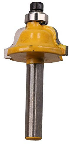 TCT Roman Ogee Edging Router Bit 25mm D 4mm Radius Cutter Tool 1/4 Shank