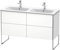 Duravit XSquare Waschtischunterbau stehend 128,0 x 47,8 cm, 4 Auszüge, für Waschtisch ME by Starck 233613, Farbe (Front/Korpus): Weiß Hochglanz Lack - XS444908585
