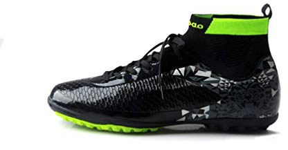 Scarpe da Calcio Ragazzi Bambino Scarpe Sportive Calcetto Traspirante 41 EU - Mod2 Nero