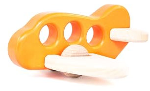 Bajo Holzspielzeug-Flugzeug, Orange
