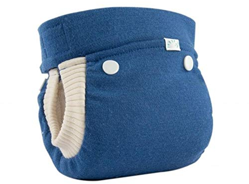 Popolini Easyfree Wool Mittelblau Außenwindel, Innenwindel, Einlage und Bauchband (L (~9-15kg))