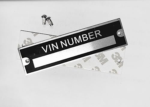 beyondcity VIN Serial ID TAG Plate Data Blank CAR Truck HOT Rod Equipment Trailer (95mm X25mm)
