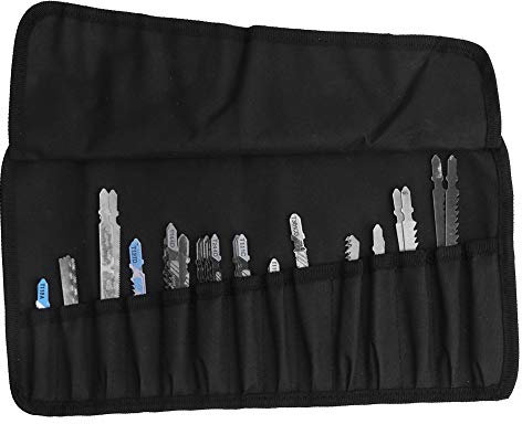 48Pcs Jig Saw Blades Set, T-Shank Jigsaw Blade Set for Cutting Wood Plastic Metal with Storage Case High Speed Steel