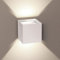 s.luce Ixa LED High Power Wandlampe IP20 Dimmbare Wandleuchte Up und Down Light, Farbe Weiß, Quadratisch
