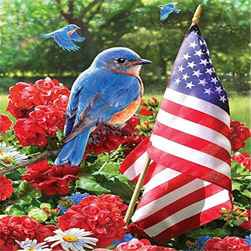Yingxin34 Puzzle 1500 Teile+1500 Teile Vogel und Flagge Puzzle Erwachsene Puzzle Kinder Erwachsene Kinder Familie Geschicklichkeitsspiel-35x23 Zoll (87 x 57cm)