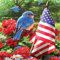 Yingxin34 Puzzle 1500 Teile+1500 Teile Vogel und Flagge Puzzle Erwachsene Puzzle Kinder Erwachsene Kinder Familie Geschicklichkeitsspiel-35x23 Zoll (87 x 57cm)