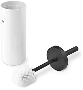 Depot4Design Lunar Toilettenbürste, WC-Bürste, Kunststoff, Weiß, Griff Schwarz, 1200599