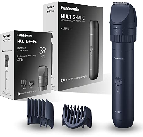 Panasonic MULTISHAPE Modulaire Personnels Soins Système ER-CTN1, tête de coupe pour barbe et tondeuse à cheveux pour hommes avec batterie Ni-MH rechargeable