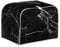 Kuiaobaty Black Marble Texture Toaster Cover for Two Slice Toaster, Bread Machine Dust Protector
