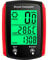 Fahrradcomputer mit LCD-Hintergrundbeleuchtung, Tacho, Geschwindigkeit, Kilometerzähler, Rot