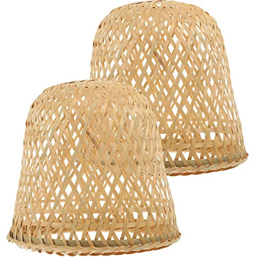 Uonlytech 2 Stücke Woven Lampenschirm Rustikalen Für Licht Decke Lampe Zimmer