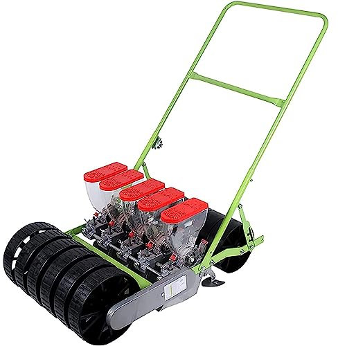 LXURY Spargitore di Semi da Giardino Seminatrice Manuale Semina Simultanea Piantatrice di Fagioli di Mais con Arachidi A Macchina La Distanza tra Le Piante È Regolabile,5 Rows