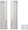 MOROBOR Zinc Alloy Flush Pull Handles, 2pcs Embedded Sliding Door Handle Modern Simple Door Pull Handle for Sliding Barn Drawer Cupboard Wardrobe(Silver)