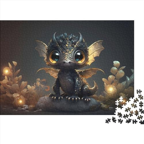 ADASTE Holz-Fantasy-Drachen-Puzzle für Erwachsene, 1000-teilig, 75x50cm, ab 12 Jahren