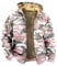 Generisch Black Jacket, Men's Camouflage Print Jacket Spring And Autumn Casual Trend Zipper Hooded Jacket Winter Jacket Men Vest Biker Weste Mit Patch Baby Blau Motorradbekleidung Jacke (L, Weiß)