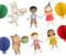 PARTY PARTY Kindergeburtstag Girlande, Waldtier Geburtstag Vintage Stil, Bunte Deko Geburtstag Girlande Kinder, Hase, Bär, Ballon Happy Birthday Girlande, Kleinkind Geburtstag Jungen Mädchen