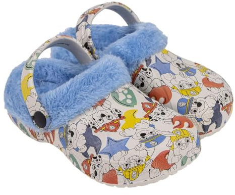 PAW PATROL Clogs für Jungen, Hausschuhe, Shearling-Clogs Design, Geschenk für Kinder, Größe EU 24/25