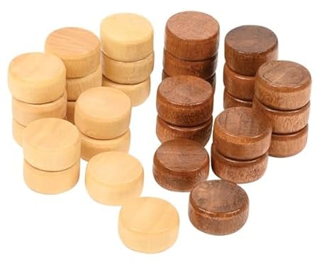 Philos 4100 - Spielsteine, Backgammon, 17 x 8 mm