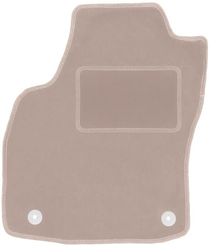 Wielganizator Automatte – Passend für Opel Astra H Limousine, Fließheck, Kombi, TwinTop, Cabrio, Coupé 2003-2010 – Velours – Autozubehör - Auto Fußmatten – Fußmatte Auto – 1-teilig - beige