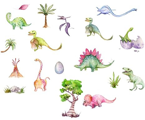 BESTonZON tapete für zu hause wandaufkleber babyzimmer selbstklebende wandsticker Kindergarten Wandtattoo Hintergrund Ornament Matte Wandtattoos Cartoon-Wandaufkleber Urwald Dekorationen