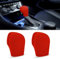 deemars 2PCS Auto-Schaltknauf-Abdeckung, Elastische Silikon Auto Automatik-Schaltknauf Schutzhülle, Auto Schaltknauf-Schutz, Universal Auto Interieur Zubehör für die meisten Automodelle (K1-Rot)