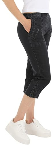 Schuerzenfabrik Jeanshose Cargo Damen Sommershorts kurz 3/4 Jeans Hose