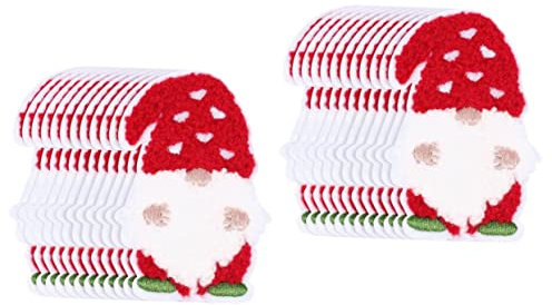 DIYEAH 24stücke Weihnachts-themen Stickerei Patches Für Kleidung Kompakte Stoffaufnäher Für Bastelprojekte Zum Aufbügeln Und Aufnähen Für Taschen Hüte Und Mehr