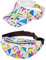 W WIDMANN MILANO Party Fashion - Gürteltasche und Schirmmütze, 80er Jahre Funky Fashion Outfit, Bauchtasche, Capy, Accessoires Karneval