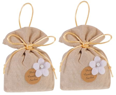 MUSISALY Sacchetti Profumati Rinfrescanti per Armadi in e Lino Set 2 Bustine Aromatiche e Auto