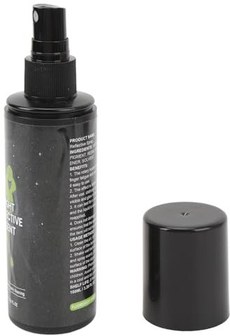 2 Stück Reflektierende Sprühfarbe, 100 Ml Fluoreszierende Grüne, Im Dunkeln Leuchtende Sprühfarbe, Langlebige Reflektierende Leuchtfarbe für Kleidung, Fahrrad, Nachtfahrten